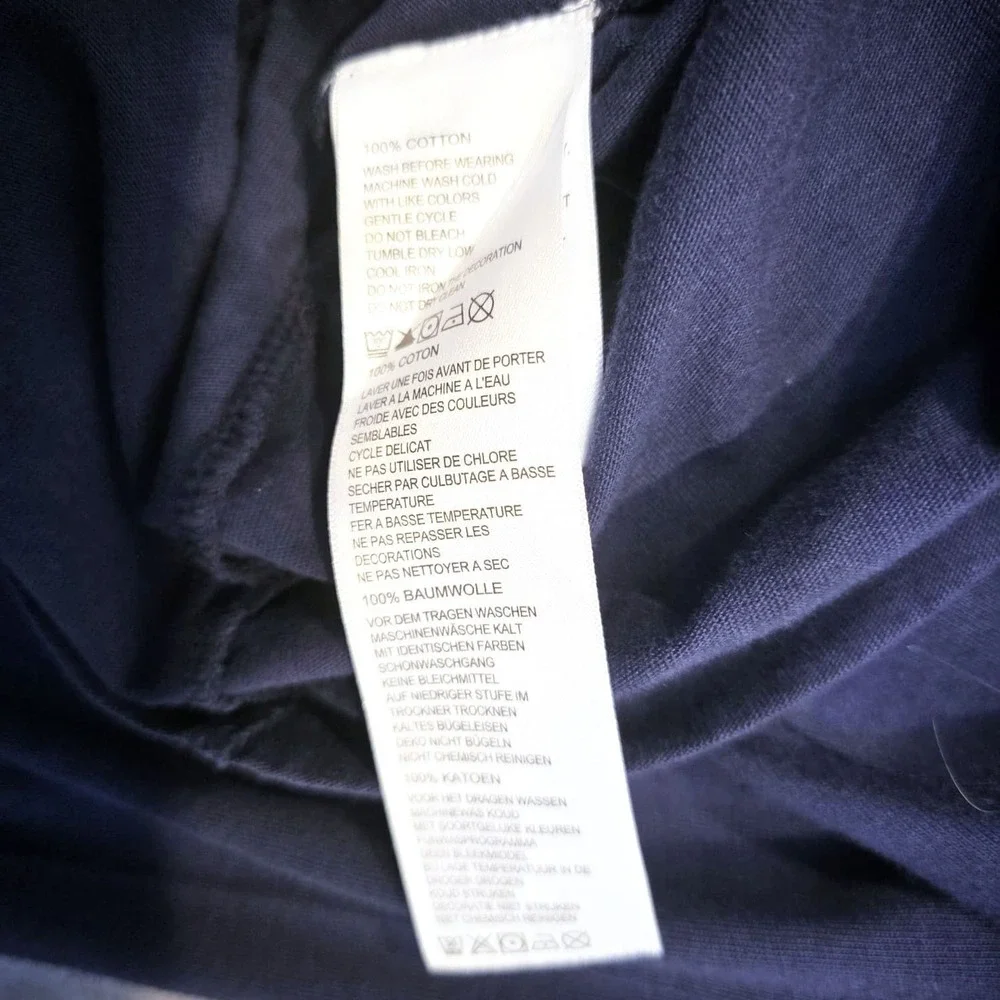 Tommy Bahama Men's Long Sleeve T-Shirt Size L Navy Dry Fit Workout - Picture 3 of 9
